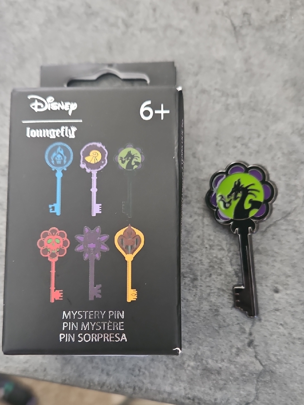 Loungefly Disney Villains Key Enamel Pin